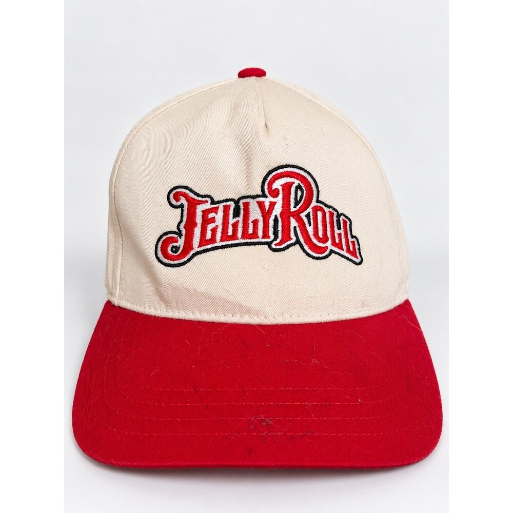 Jelly Roll UFC Embroidered Snapback Hat Red Kbethos Adjustable Baseball Cap